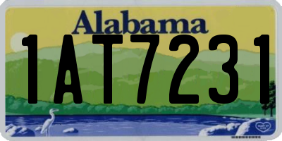 AL license plate 1AT7231