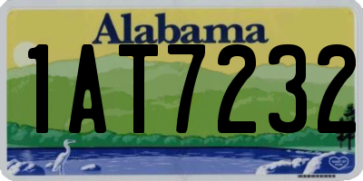 AL license plate 1AT7232