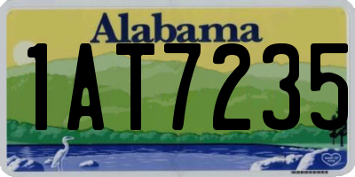 AL license plate 1AT7235