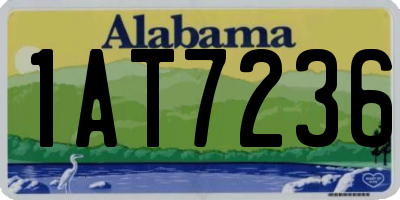 AL license plate 1AT7236