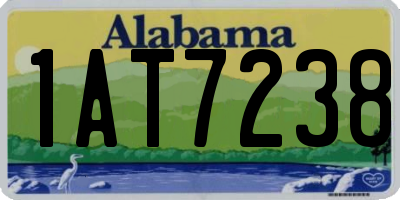 AL license plate 1AT7238
