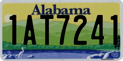AL license plate 1AT7241