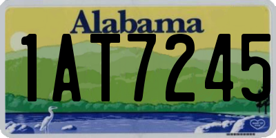AL license plate 1AT7245