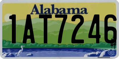AL license plate 1AT7246