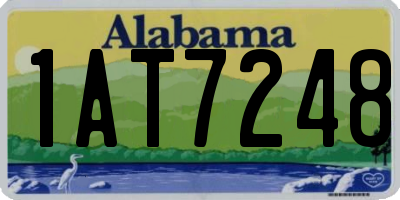 AL license plate 1AT7248