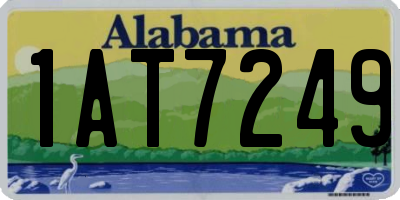 AL license plate 1AT7249