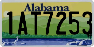 AL license plate 1AT7253