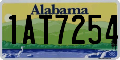 AL license plate 1AT7254