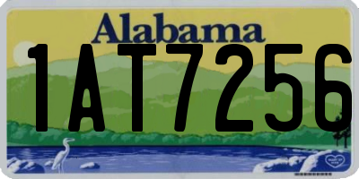 AL license plate 1AT7256