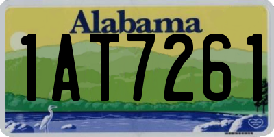 AL license plate 1AT7261