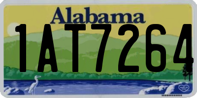 AL license plate 1AT7264