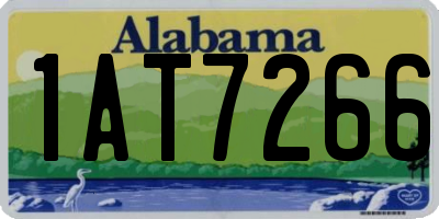 AL license plate 1AT7266