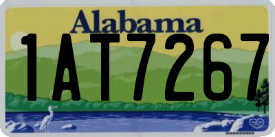 AL license plate 1AT7267