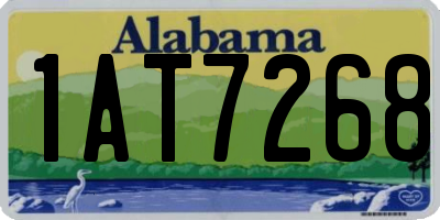 AL license plate 1AT7268