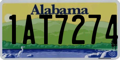 AL license plate 1AT7274