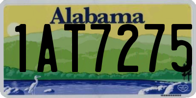 AL license plate 1AT7275