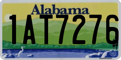 AL license plate 1AT7276