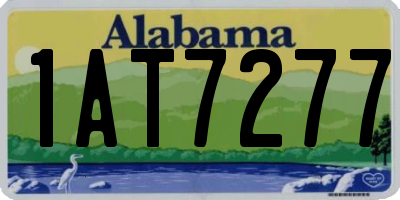 AL license plate 1AT7277