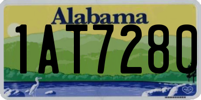 AL license plate 1AT7280
