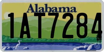 AL license plate 1AT7284