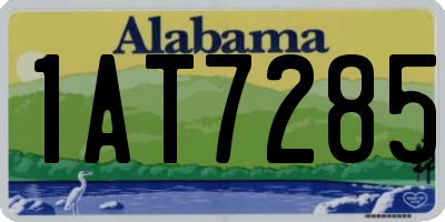 AL license plate 1AT7285