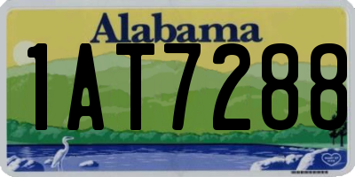 AL license plate 1AT7288