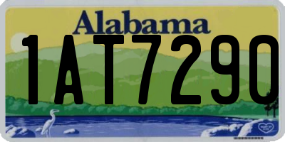 AL license plate 1AT7290