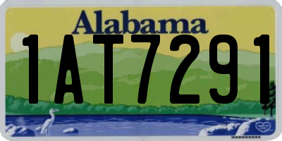 AL license plate 1AT7291