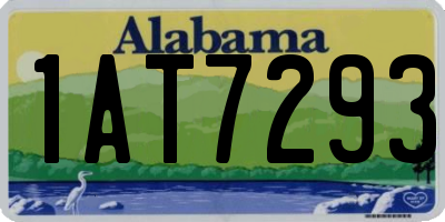 AL license plate 1AT7293