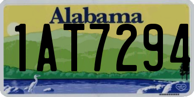 AL license plate 1AT7294