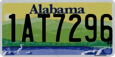 AL license plate 1AT7296