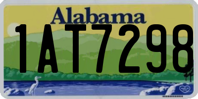 AL license plate 1AT7298