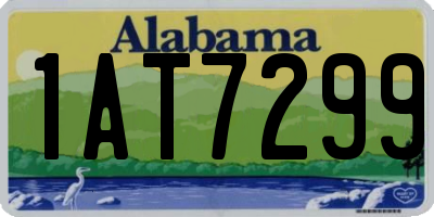 AL license plate 1AT7299