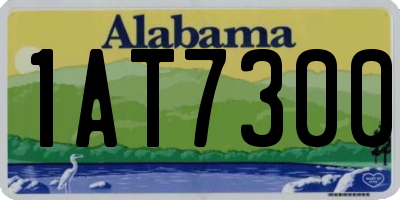 AL license plate 1AT7300