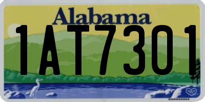 AL license plate 1AT7301
