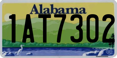 AL license plate 1AT7302