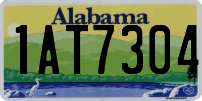 AL license plate 1AT7304