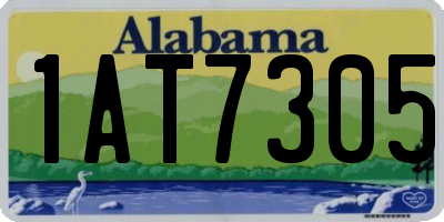 AL license plate 1AT7305