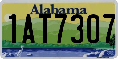 AL license plate 1AT7307