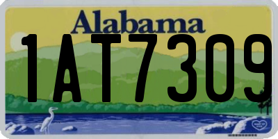 AL license plate 1AT7309