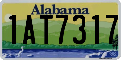 AL license plate 1AT7317
