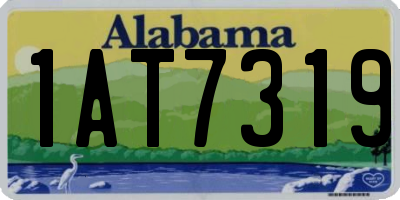 AL license plate 1AT7319