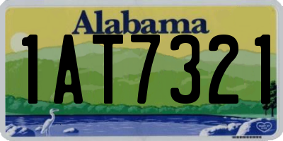 AL license plate 1AT7321