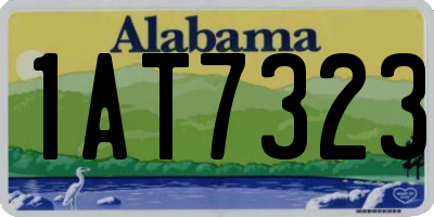 AL license plate 1AT7323