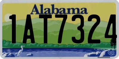 AL license plate 1AT7324