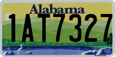 AL license plate 1AT7327