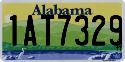 AL license plate 1AT7329