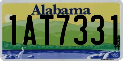 AL license plate 1AT7331