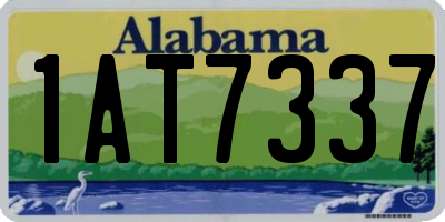 AL license plate 1AT7337