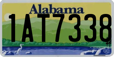 AL license plate 1AT7338